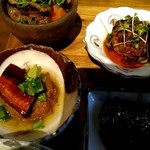 レストラン 大重亭 - 大重亭弁当の小皿料理　穴子とがんもの煮物