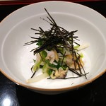 八寸 - うるい、行者にんにく、アサリ