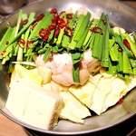 天ぷら串ともつ鍋 奥志摩 - もつ鍋醬油味