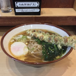 そばの神田 東一屋 - アサソバビンボー！  
      朝そば＋ちくわ天！