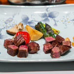 虎幻庭 - かつべ和牛　サーロイン５０ｇとシャトーブリアン５０ｇの食べ比べ