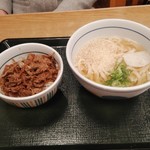 Nakau - 和風牛丼ミニとはいからうどんのセット