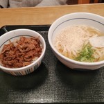 Nakau - 和風牛丼ミニとはいからうどんのセット