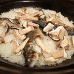 比良山荘 - 鮎炊きこみ