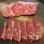炭火焼肉屋台 たじま屋 - 塩ロース￥950　塩はらみ￥750