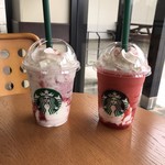 Starbucks Coffee - ベリーれベリーフラペチーノ。ホワイトとレッド。