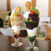 甘味茶蔵 真盛堂 - 料理写真:わらびもち茶蔵パフェ(L)、抹茶茶蔵パフェ(L)