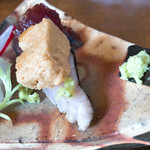 白金台こばやし - 泡醤油載せ