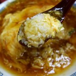 マルシン飯店 - 天津飯(玉子入り丼)700円