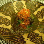 日本料理 晴山 - おひたしとイクラ