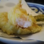 旧軽井沢食堂 - 海老天断面