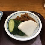 Shima da - お漬物・・・3種類、手作りでとても美味しいですよ。