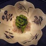 懐石 八泉 - 万願寺唐辛子・牛蒡のささがき＆蒟蒻のきんぴら