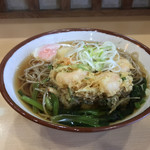 そばの神田 東一屋 - アサソバビンボー！  
      朝そば＋えびかき揚げ！