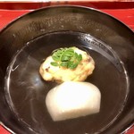 銀座 しのはら - 伊勢海老のひろうすと小蕪のお椀