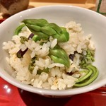 銀座 しのはら - 山菜ご飯