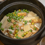 うを徳 - 2019.4 長岡京タケノコ・ウスイマメ・お揚げの炊き込みご飯