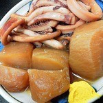 三河屋食堂 - イカと大根煮