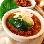 キーマカレーとチャイ なるせ堂 - 山芋とピーマンのキーマ