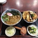 Suigouan - Bランチ  たぬきそば＋穴子天丼