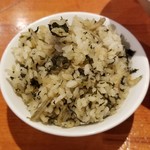 麺屋 六感堂 - 蕗の葉とじゃこの炊き込みご飯