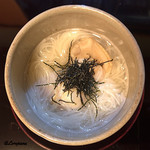 御料理 寺沢 - 蛤と蛤出汁の温麺