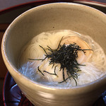 御料理 寺沢 - 蛤と蛤出汁の温麺