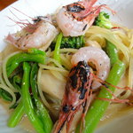 甘えびのパスタ