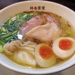 らーめん 鉢ノ葦葉 - 【塩らー麺 + 半熟煮卵】￥800 + ￥100