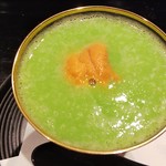 綾小路 唐津 - エンドウ豆と蛤