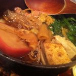 Bekkankarakangetsutammitei - 地鶏のひきずり鍋定食