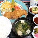 れすとらん さかき - 黒毛和牛かつ定食1600円