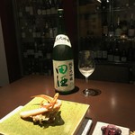 日本料理 TOBIUME - 蒸し蟹と田酒純米大吟醸