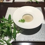 日本料理 TOBIUME - 天龍鮎とマイクロセロリ
