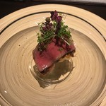 日本料理 TOBIUME - 鹿児島のローストビーフ。火入れが最高だった。