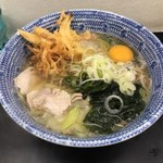 立喰いそば 山吹 - 肉蕎麦＋生卵
