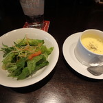 Rize Mize - ランチセットのサラダ＆スープ