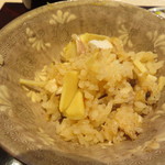 祇園 にし - 鯛と筍の釜飯