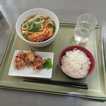 レストラン花水木 - かき揚げうどんセット（750円）2019年4月