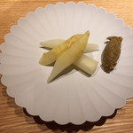 霜止出苗 - ホワイトアスパラ　ばっけみそ