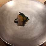 霜止出苗 - 帆立とアイヌネギ　