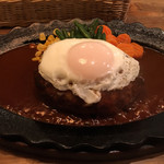 レストラン　高原 - ハンバーグ・ジャンボ（250g）＆目玉焼き