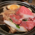 すき焼き 牛しゃぶ 松重 - お昼のすきやき膳(特撰松阪牛)。3,300円＋税