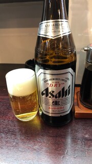 Saikatei - 瓶ビールアサヒスーパードライ中540円