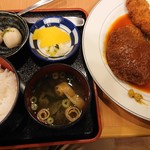 Tonkatsu No Matsui - 2019 4/14 メンチ・エビフライセット