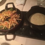 ビストロアム - 【お米料理】アサリとズワイガニのリゾット  ベニエ添え