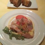 リストランテ ラ チャウ - ミニ前菜（サラダとパン）