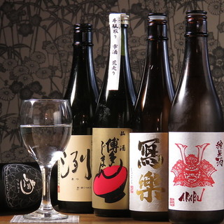 We also have a wide selection of local shochu and rare wines.