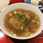 銀座 しのはら - 新生姜の土鍋御飯(伊勢海老と鱶鰭の餡掛)