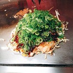 元祖八昌 - 肉玉うどん　ねぎかけ